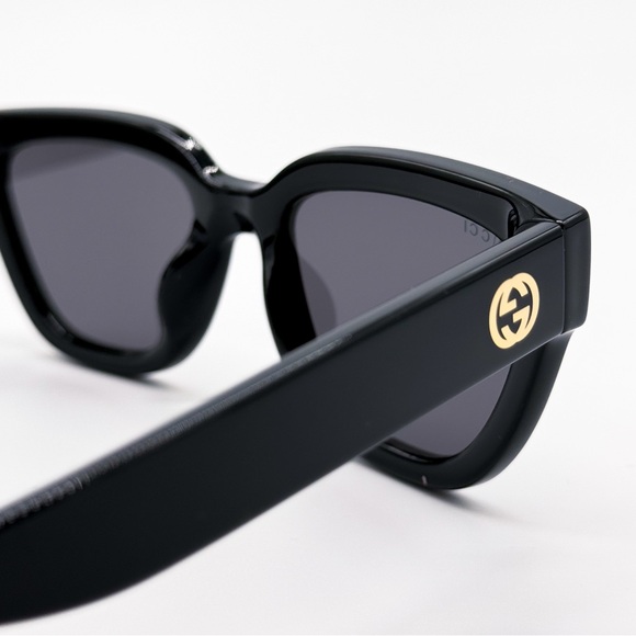 NEW GUCCI GG1578S 001 CAT EYE BLACK GREY WOMEN SUNGLASSES GUCCI - Picture 8 of 12